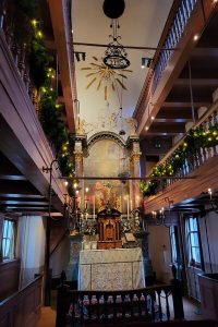 Altar view of the Sanctuary at Our Lord in the Attic Museum in Amsterdam