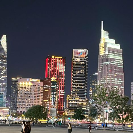 Saigon skyline from River