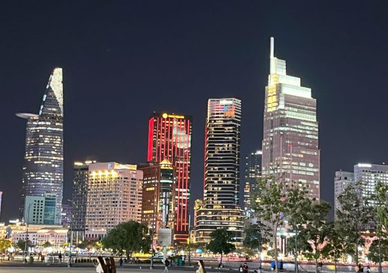 Saigon skyline from River