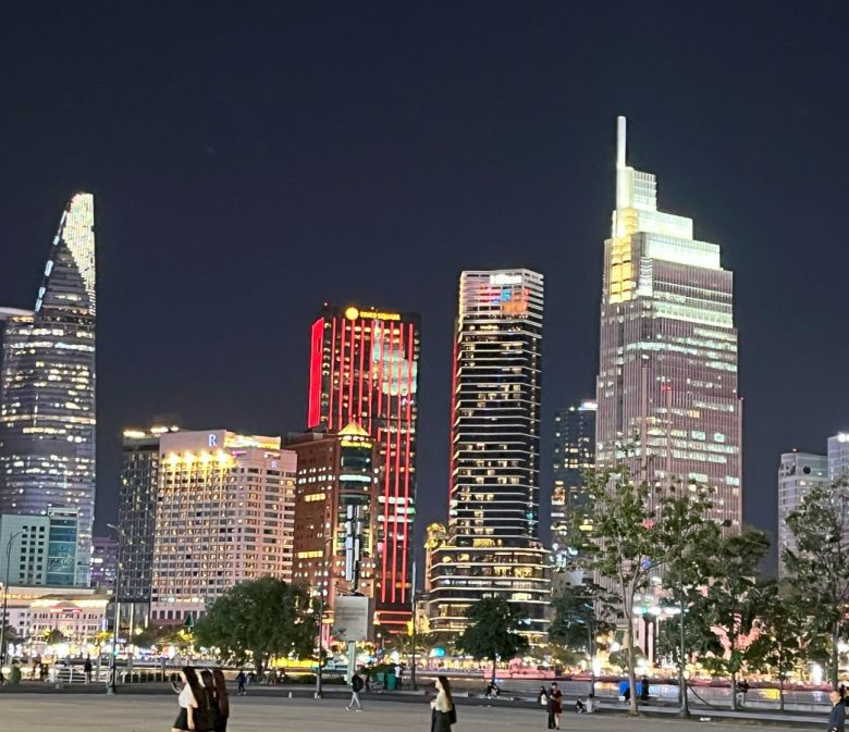 Saigon skyline from River